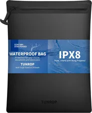 IPX8 Waterproof Document Bag: Submersible 1M / 30 Min for Business Travelers & B
