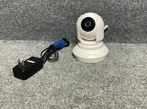 Pan Tilt WiFi Indoor Home Security Camera AC Adapter Used