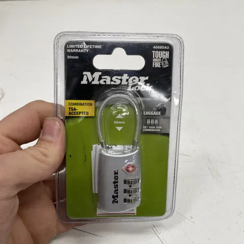 ORIGINAL NEW Master Padlock Lock Series Combination Luggage 30mm 4688DAU CABLE