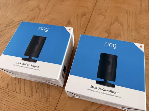 Ring Stick Up Plug-in 1080p HD Security Camera - Black