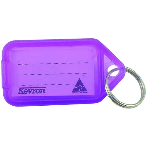 NEW 50x Kevron ID5 Key Tags Light Purple Lilac Bag + Paper Insert