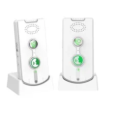 2 Way Intercom for Home Upgraded, Portable Wireless System White 