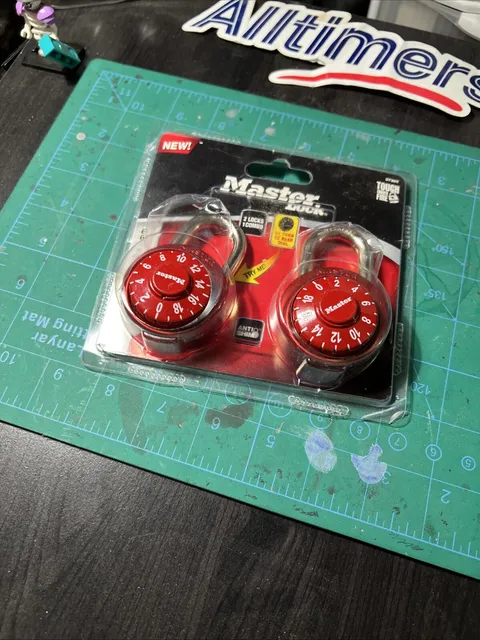 Master Lock Combo Locks 2 Pack 1 Combo Red