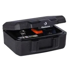 SentrySafe 1200 Fire-Resistant Box Safe with Key Lock 0.18 cu ft, Black