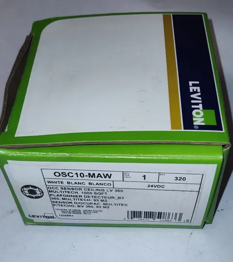 LEVITON OSC10-M0W, DECORA, CEILING MOUNT OCCUPANCY SENSOR, WHITE