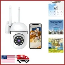 1080P Security Camera with 360° Pan/Tilt for Home Surveillance and Baby Monitor