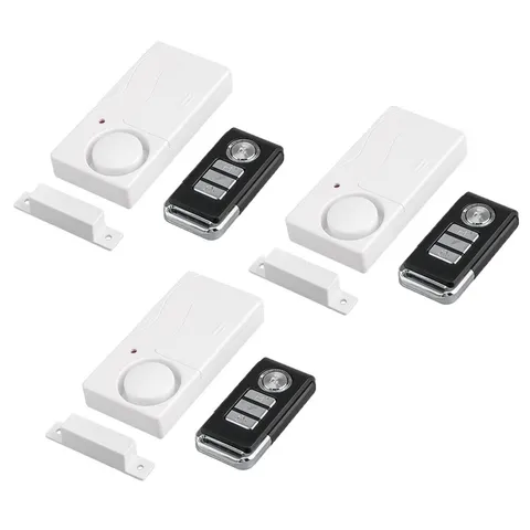 Wireless Anti-Theft Remote Control Door Window Security Alarm Magnetic Sensor 3x