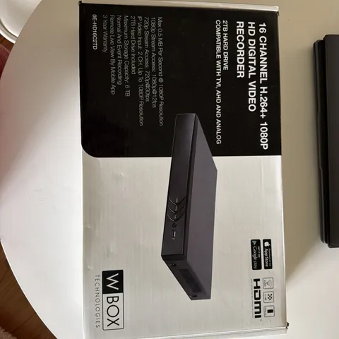 W Box Technologies H.264+ 1080P- 2TB - 16-Channel Analog HD DVR - Black
