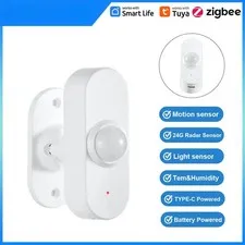 Tuya Zigbee 24G mmWave Human Presence Detector with Lighting & Temp/Humidity
