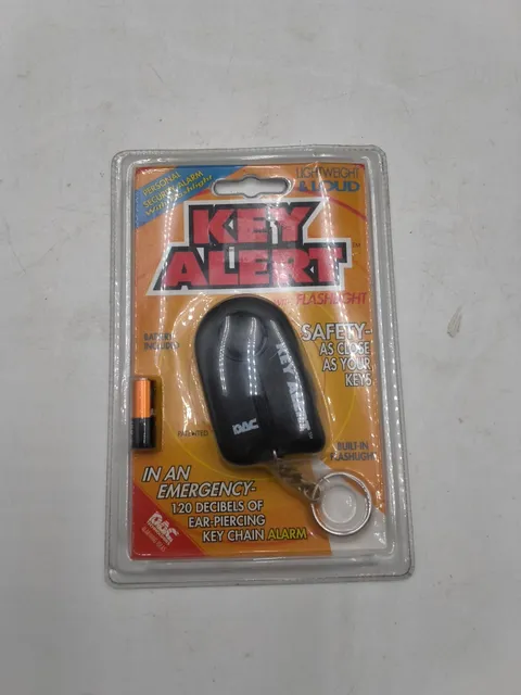 DAC Key Alert Personal Security Alarm Keychain Flashlight Very Loud Brand New