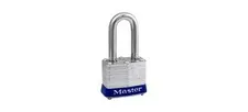Padlock, 9/32 in Dia Shackle, 1-1/2 in H Shackle, Steel Shackle, Steel Body, Lam