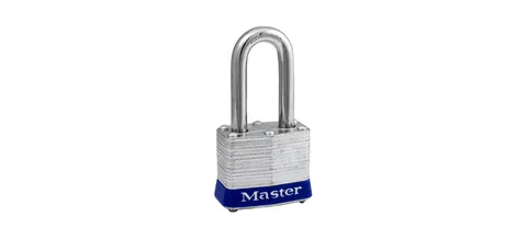 Padlock, 9/32 in Dia Shackle, 1-1/2 in H Shackle, Steel Shackle, Steel Body, Lam