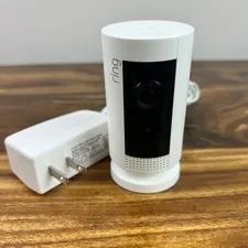 Ring Indoor Camera Plug-In HD Security Camera 2nd Gen White Reset & Tested