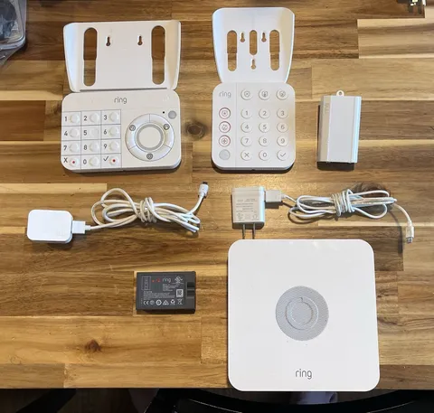 Ring Alarm Home Security, Base station, 2 Keypads. Range Extender, Battery