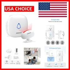 Expandable Wireless Doorbell with Motion Detection - 32 Tones & 5 Volume Options