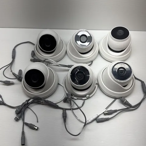 Lot of 6 LTS CMHT1722WE-28F 2MP HD-TVI Turret Security Cameras UNTESTED AS-IS