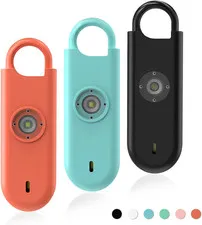 140Db Personal Safety Alarm for Women 3Pack Self Defense Keychain | Super Loud S