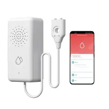 BSEED WiFi Water Leak Detector, Smart Water Sensor with Cable, 85dB Audio/App...