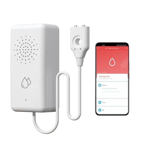 BSEED WiFi Water Leak Detector, Smart Water Sensor with Cable, 85dB Audio/App...