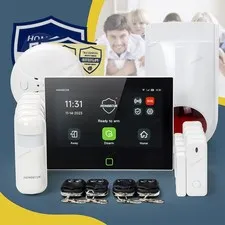 HOMSECUR Wireless WIFI 4G 2G SMS Autodial LCD Home House 7" Alarm System