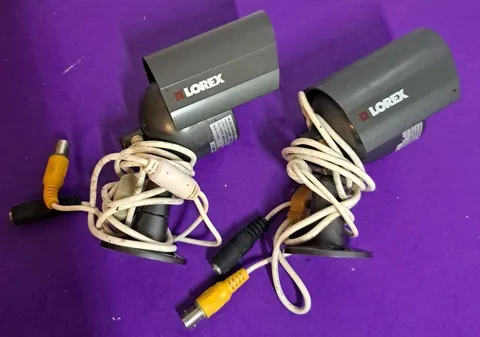 2 Pcs LOREX Camera Security Bullet Model CVC6993R  HR AIS COLOR CAMERA