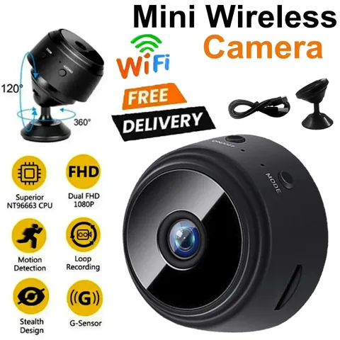 1080P Mini WiFi Security Camera Wireless IP HD Night Vision Motion Detection Cam