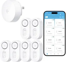 Upgraded Smart Water Leak Detector 1S with 1804 Ft Ultra-Long Range, Wifi Water