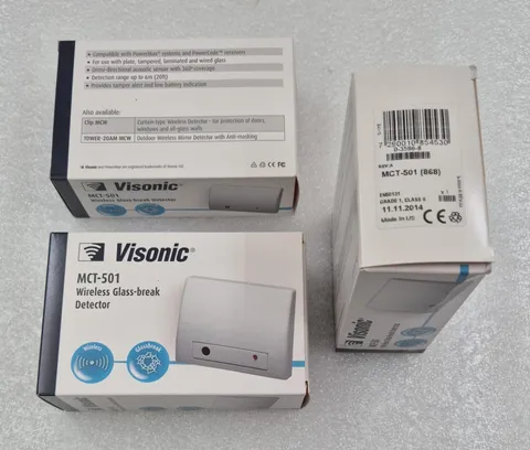 [LOT 3 PCS] NEW- Visonic MCT-501 (868) Wireless Glass-break Detector