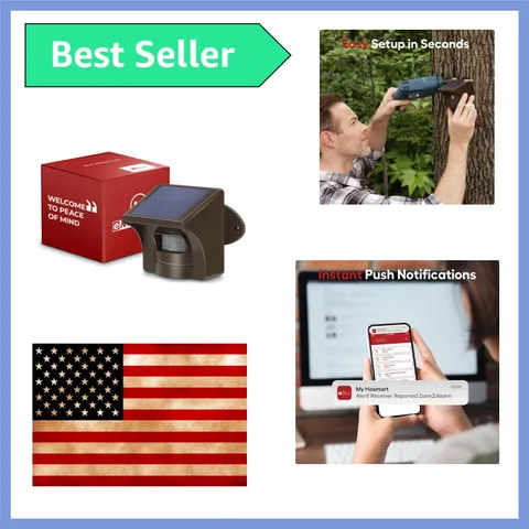 1/2 Mile Wireless Range Solar Motion Sensor Only, Receiver Required