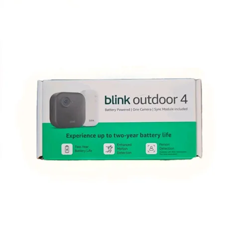Blink Outdoor 4 Wireless Smart Security Camera + Sync Module - NEW, Sealed