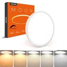 TALOYA Dimmable Flush Mount Ceiling 10inch-1 Pack, White(5CCT+Dimmable)