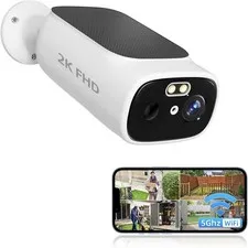 Solar Camera Security Outdoor 100% Wire-Free Security Cameras Wireless Outdoor