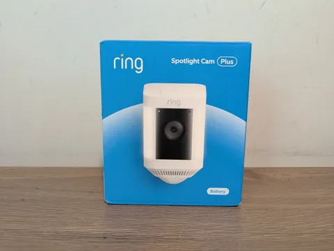 Ring - Spotlight Cam Plus Outdoor/Indoor Wireless 1080p Battery Camera - SEALED