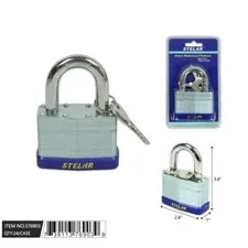 LOCK 65mm Padlock Laminated Waterproof padlock 2 Keys Gate Garage