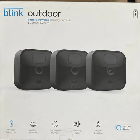 Blink Outdoor Wireless Battery IP Security Cameras 3-Cam System Night Vision