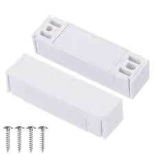 5 Pcs Surface Mount Wired N.C. Door Contact Magnetic Reed Switch, White