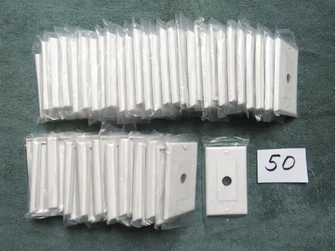 (50) Russound White Decora Wall Plates - Impedance Matching Volume ALT, LPT, XLT