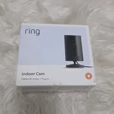 Ring Indoor Cam Compact Plug-In HD Security Camera with two-way talk - Black 