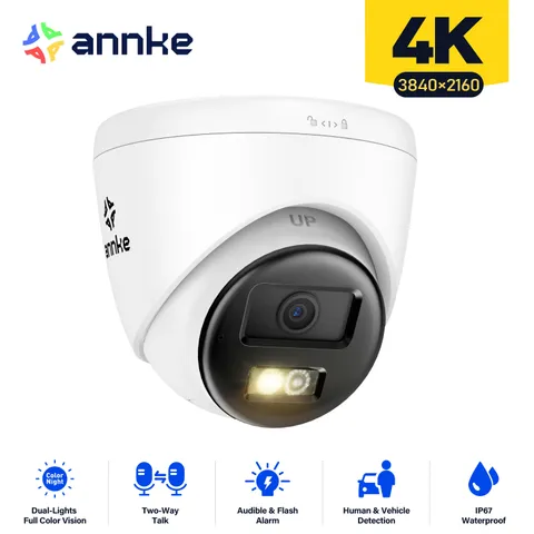 ANNKE 4K 8MP PoE IP Security Camera Two Way Audio Color Night Vision AI CT800
