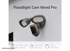 LOT OF 2 x NEW Ring Floodlight Cam Wired Pro BirdEyeView 3D Camera Dark Bronze