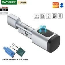 SMART LOCK CYLINDER WITH FINGERPRINT BLUETOOTH TUYA PASSWORD IC CARD
