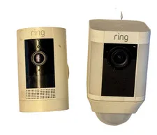 Ring Spotlight Cam & Stick Up Cam Security Camera Pair - AS IS / FOR PARTS ONLY