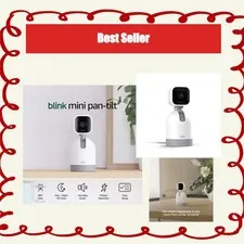 Blink Mini Pan-Tilt Camera with Two-Way Audio and HD Video