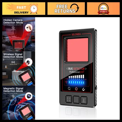 Portable Hidden Camera Detector & Anti-Spy GPS Tracker Finder for Travel