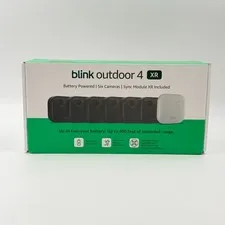 Blink Outdoor 4 XR  6 Camera System w/Sync Module Included New Sealed