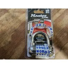 White Master Lock 1534D Word Combination Padlock