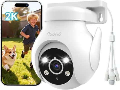 2K Security Camera Outdoor 360° Pan/Tilt, Two Way Talk Outdoor Camera for Home S