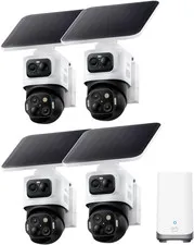Eufy Security Eufycam S4 4-Cam Kit, 4K Solar Wireless Outdoor Security System,3-