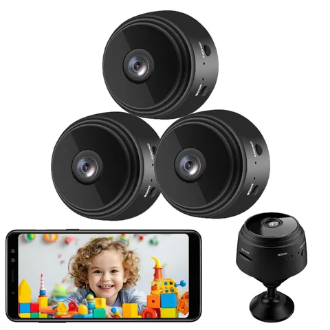 Senri 3 Pack Mini Security Camera 1080P HD WiFi Indoor Outdoor IP Home Camera