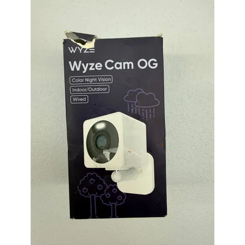 Wyze Cam OG Wired Indoor/Outdoor 1080p HD Smart Home Security Camera WYZECGS